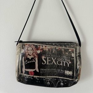 Vintage Sex In The City Nancy Lucia Carry Bradshaw leather purse.
